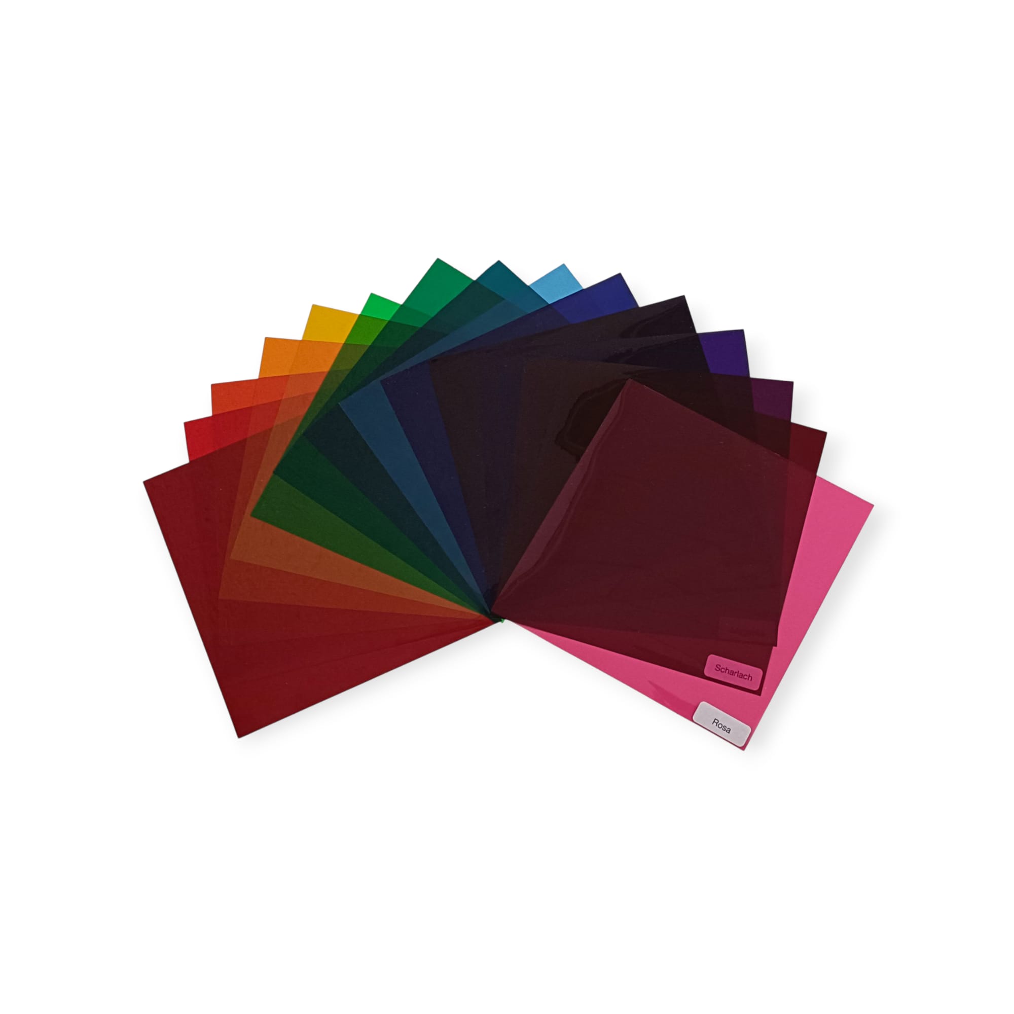 Farbfolien - Set 13x13cm
